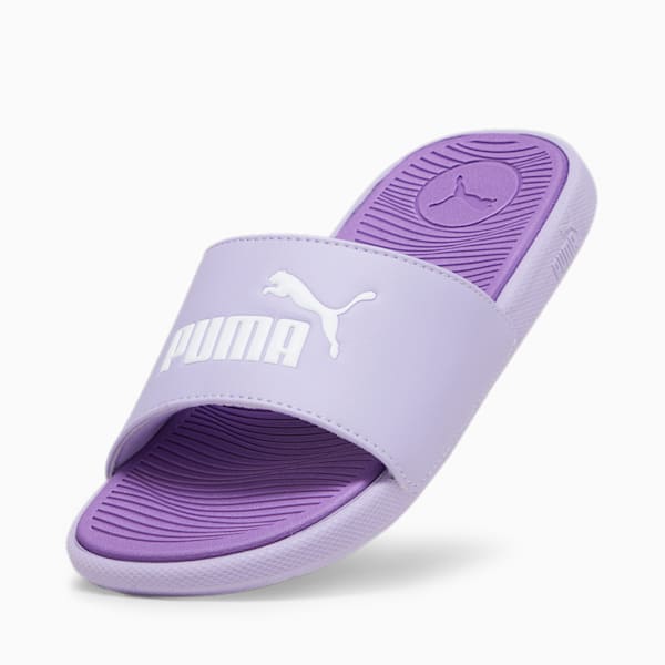Cool Cat 2.0 Big Kids' Sandals, Vivid Violet-PUMA White-Purple Pop, extralarge
