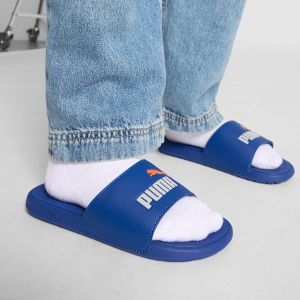 Cool Cat 2.0 Big Kids' Sandals, Blazing Blue-Cool Light Gray-Rickie Orange, extralarge