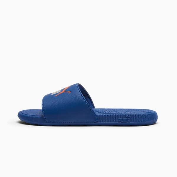 Cool Cat 2.0 Big Kids' Sandals, Blazing Blue-Cool Light Gray-Rickie Orange, extralarge