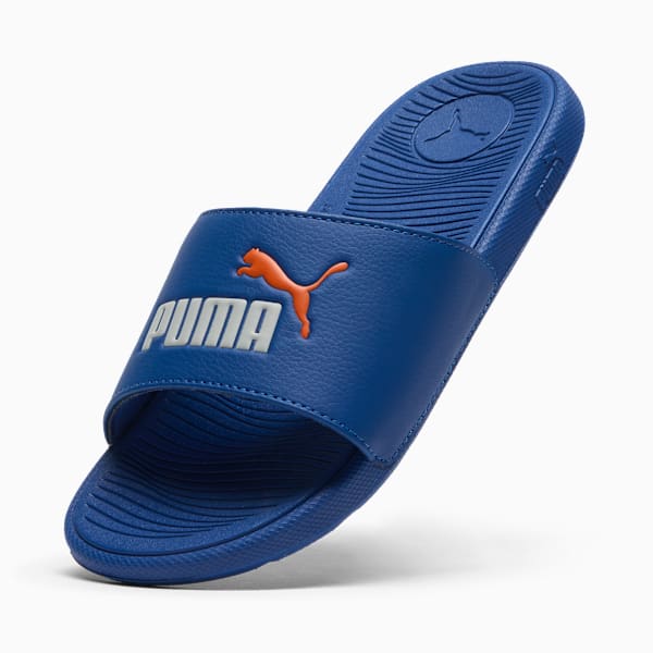 Cool Cat 2.0 Big Kids' Sandals, Blazing Blue-Cool Light Gray-Rickie Orange, extralarge