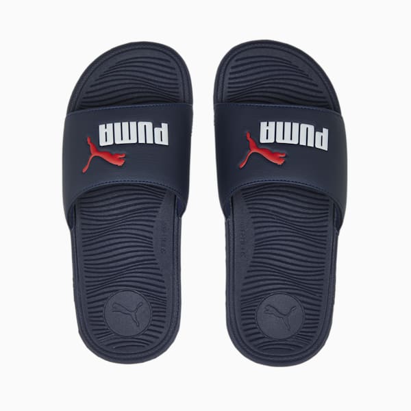 Cool Cat 2.0 Youth Slides, PUMA Navy-PUMA White-For All Time Red, extralarge-IND
