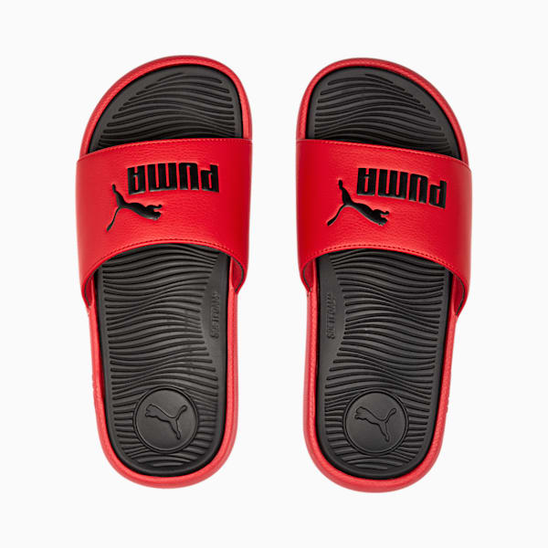 Cool Cat 2.0 BX Big Kids' Slides, For All Time Red-PUMA Black, extralarge
