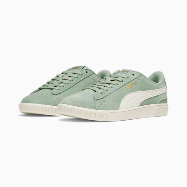 Vikky v3 Wide Sneakers Women, Green Fog-Warm White, extralarge