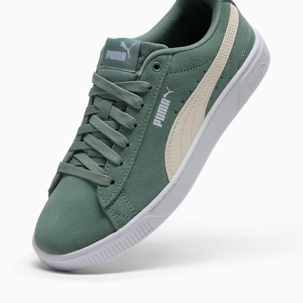 Vikky v3 Women's Wide Sneakers, Green Moon-Warm White, extralarge