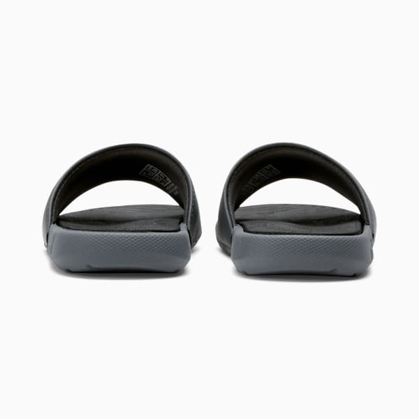 Cool Cat 2.0 Little Kids' Slides, Cool Dark Gray-PUMA Black, extralarge