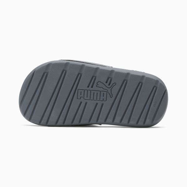 Cool Cat 2.0 Little Kids' Slides, Cool Dark Gray-PUMA Black, extralarge