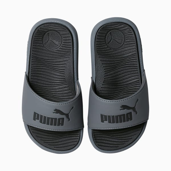 Cool Cat 2.0 Little Kids' Slides, Cool Dark Gray-PUMA Black, extralarge
