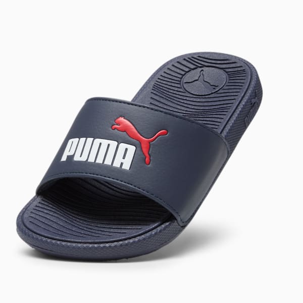 Cool Cat 2.0 PS Little Kids' Sandals, PUMA Navy-PUMA White-For All Time Red, extralarge