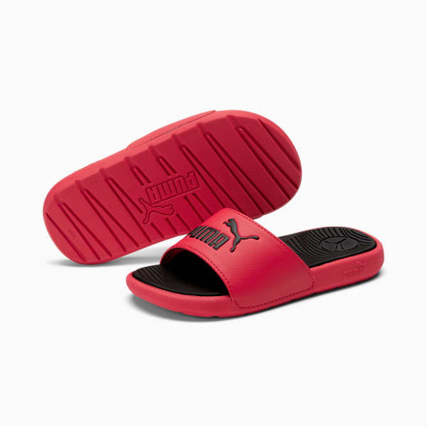Cool Cat 2.0 PS Little Kids' Sandals, For All Time Red-PUMA Black, extralarge