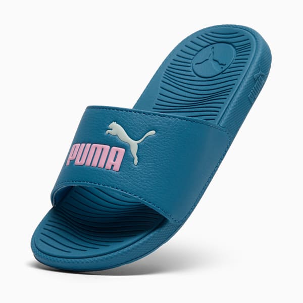 Cool Cat 2.0 Little Kids' Slides, Blue Horizon-Peaceful Blue-Pale Pink, extralarge