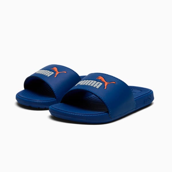 Cool Cat 2.0 PS Little Kids' Sandals, Blazing Blue-Cool Light Gray-Rickie Orange, extralarge