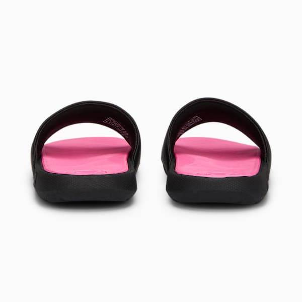 Cool Cat 2.0 BX Little Kids' Slides, PUMA Black-PUMA White-KNOCKOUT PINK, extralarge