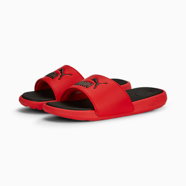 Cool Cat 2.0 BX Little Kids' Slides, For All Time Red-PUMA Black, extralarge