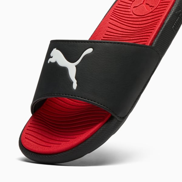 Cool Cat 2.0 Sport Slides Kids, PUMA Black-PUMA White-For All Time Red, extralarge