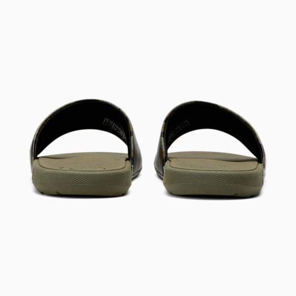 Cool Cat 2.0 Camo Slides Kids, Dark Olive-PUMA Olive-PUMA White, extralarge