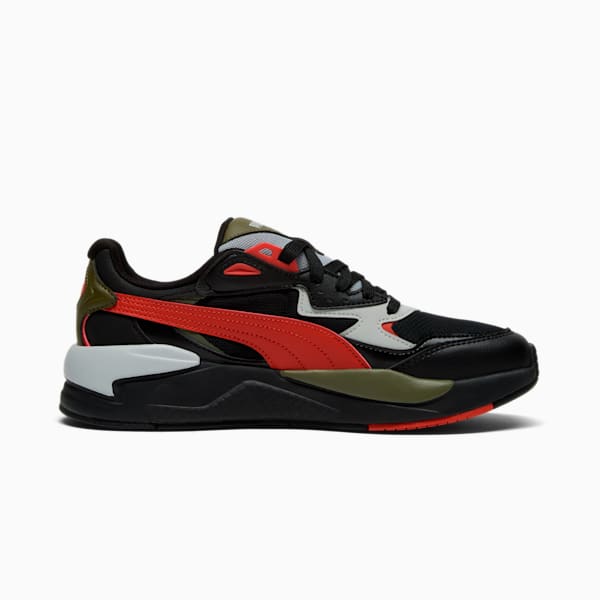 X-Ray Speed Wide Sneakers, PUMA Black-Red Fire-Cool Light Gray, extralarge