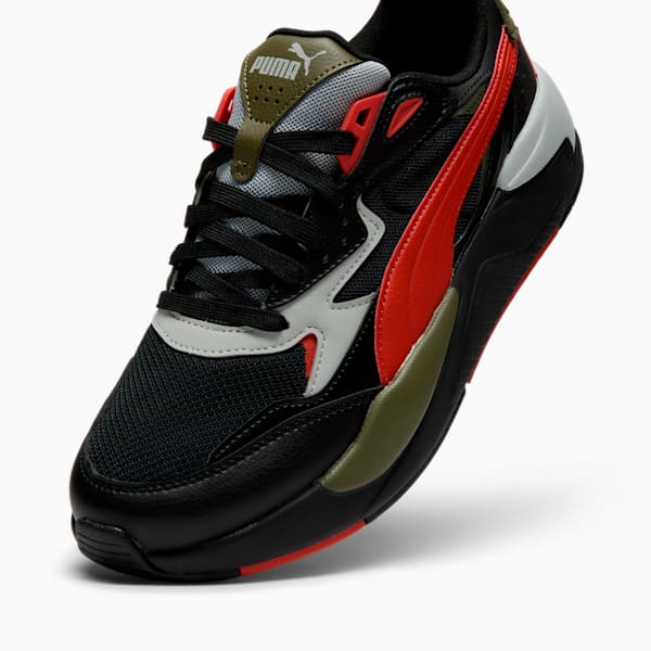 X-Ray Speed Wide Sneakers, PUMA Black-Red Fire-Cool Light Gray, extralarge