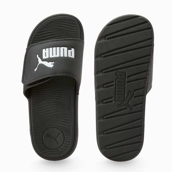 Cool Cat 2.0 V Big Kids' Slides, PUMA Black-PUMA White, extralarge