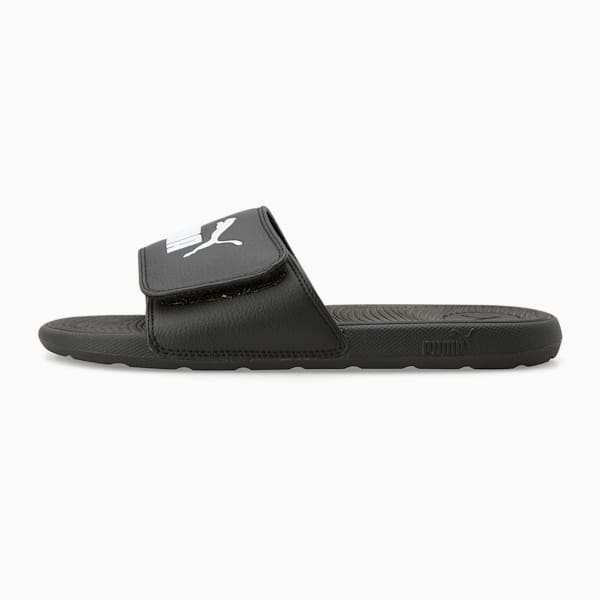 Cool Cat 2.0 V Big Kids' Slides, PUMA Black-PUMA White, extralarge