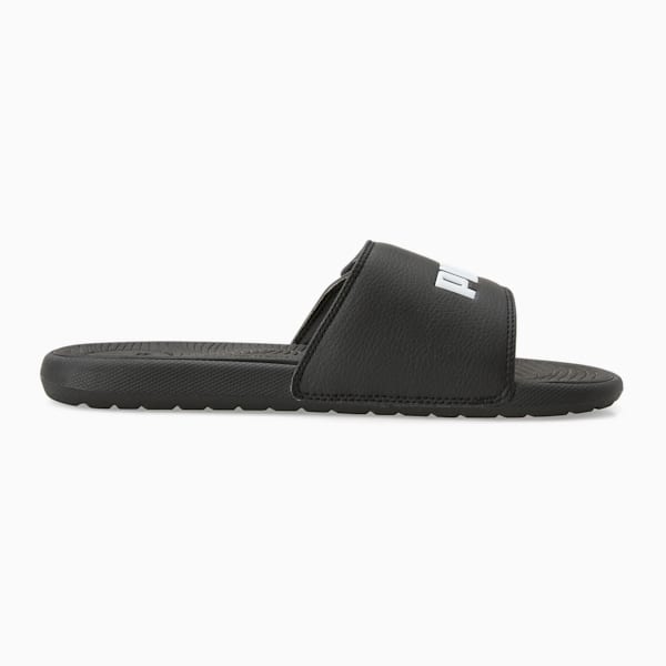 Cool Cat 2.0 V Big Kids' Slides, PUMA Black-PUMA White, extralarge
