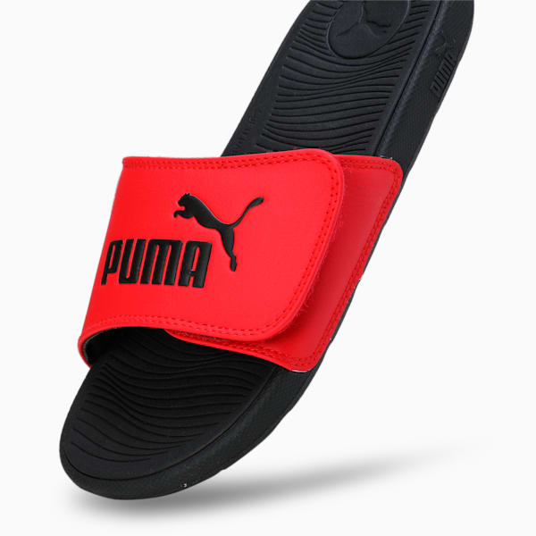 Puma red slides hotsell
