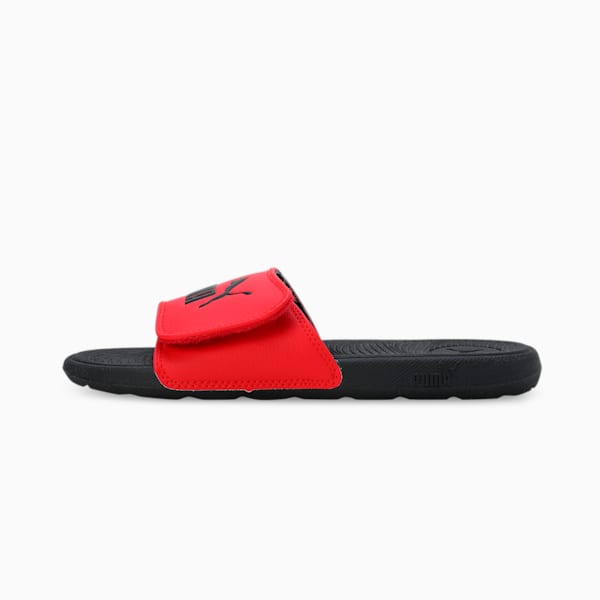 Cool Cat 2.0 V Youth Slides, PUMA Red-PUMA Black, extralarge-IND