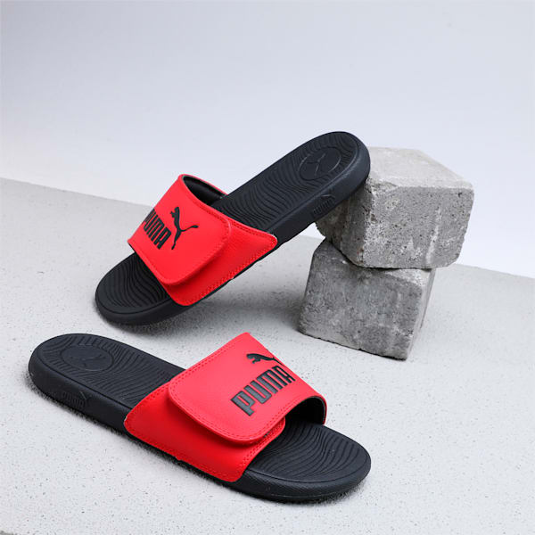 Cool Cat 2.0 V Youth Slides, PUMA Red-PUMA Black, extralarge-IND