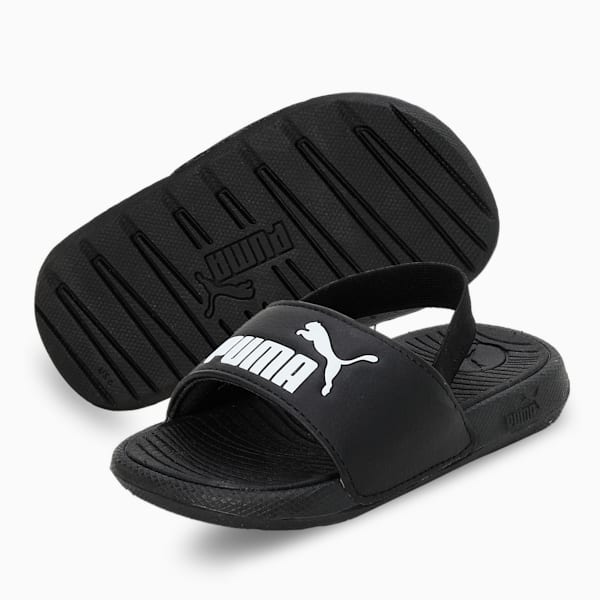 Cool Cat 2.0 Backstrap Babies' Slides, PUMA Black-PUMA White, extralarge-IND