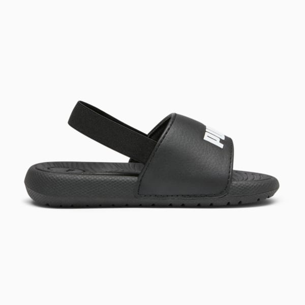 Cool Cat 2.0 Backstrap Toddlers' Slides, PUMA Black-PUMA White, extralarge