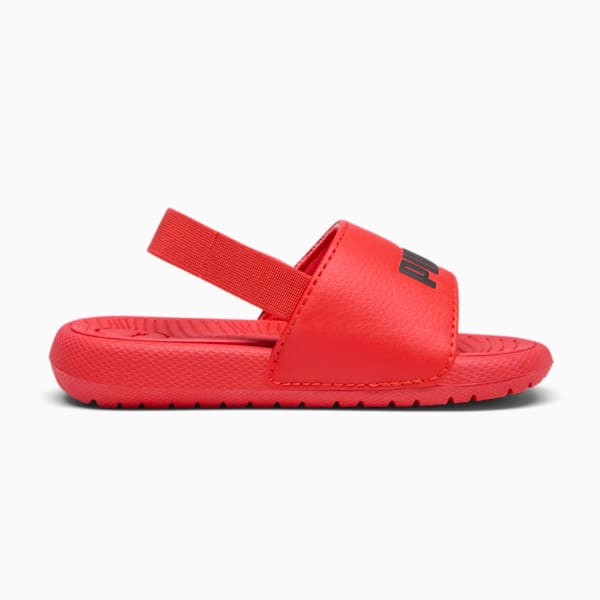 Cool Cat 2.0 Backstrap Toddlers' Slides, For All Time Red-PUMA Black, extralarge