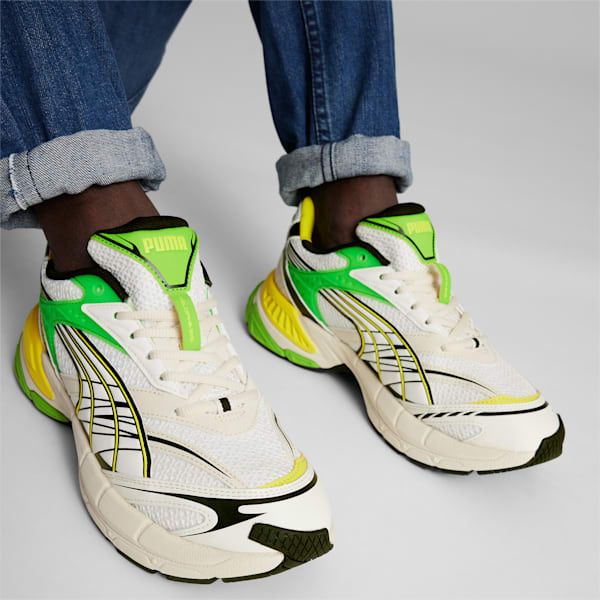 Zapatos deportivos Velophasis Technisch , Warm White-Yellow Burst-Parakeet Green, extragrande