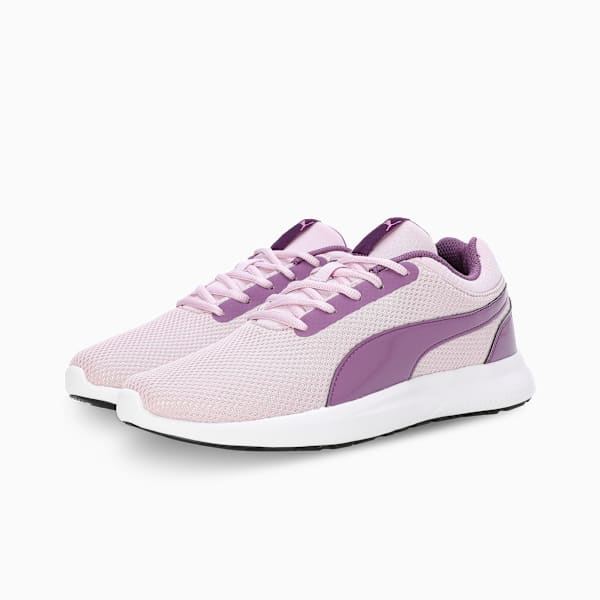 Pop Women's Shoes, Grape Mist-Crushed Berry-PUMA White, extralarge-IND