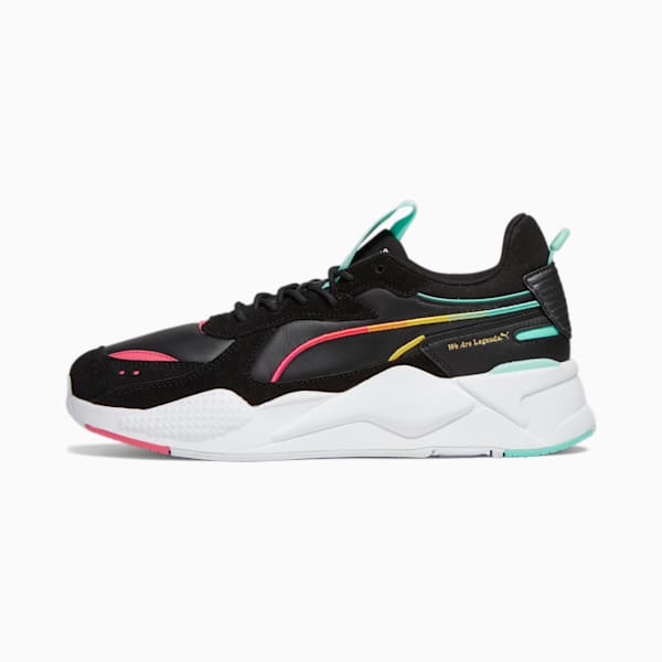 WAL Mas Camp RS-X Sneakers, PUMA Black-Salmon-Electric Peppermint-PUMA White, extralarge