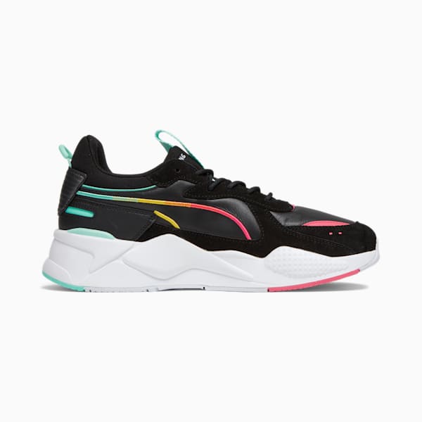 WAL Mas Camp RS-X Sneakers, PUMA Black-Salmon-Electric Peppermint-PUMA White, extralarge