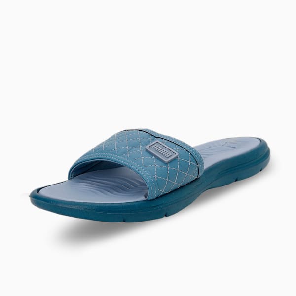 Quilt Women's Slides, Deep Dive-Filtered Ash-PUMA White, extralarge-IND