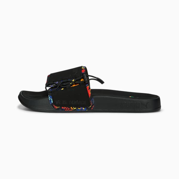 Sandalias Leadcat 2.0 WAE, PUMA Black-Poppy Red-Bright Papaya-Capri Blue, extralarge