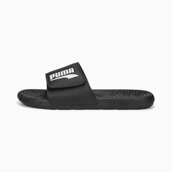 Cool Cat 2.0 V FS Unisex Slides, PUMA Black-PUMA White, extralarge-IND