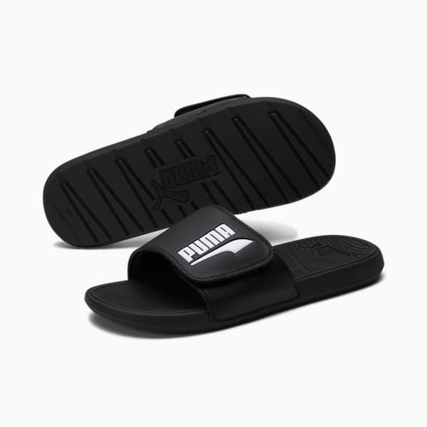 Cool Cat 2.0 FS Slides, PUMA Black-PUMA White, extralarge