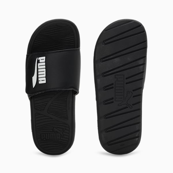 Cool Cat 2.0 V FS Unisex Slides, PUMA Black-PUMA White, extralarge-IND