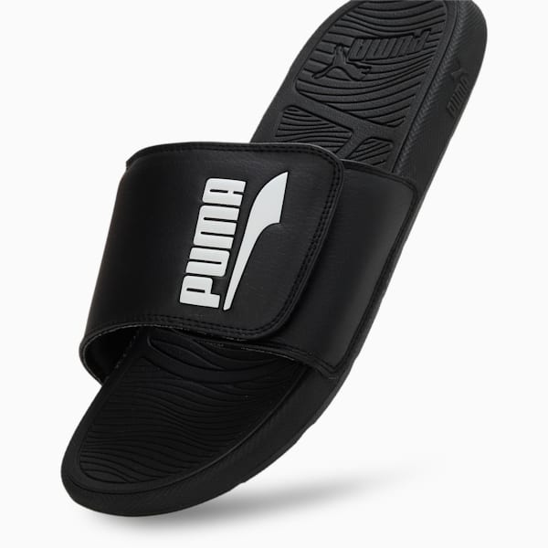 Cool Cat 2.0 V FS Unisex Slides, PUMA Black-PUMA White, extralarge-IND