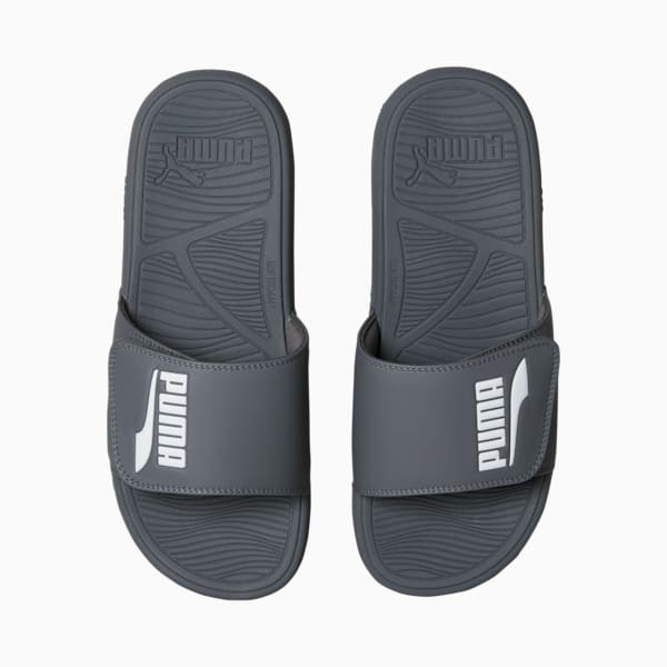 Cool Cat 2.0 FS Slides, Cool Dark Gray-PUMA White, extralarge