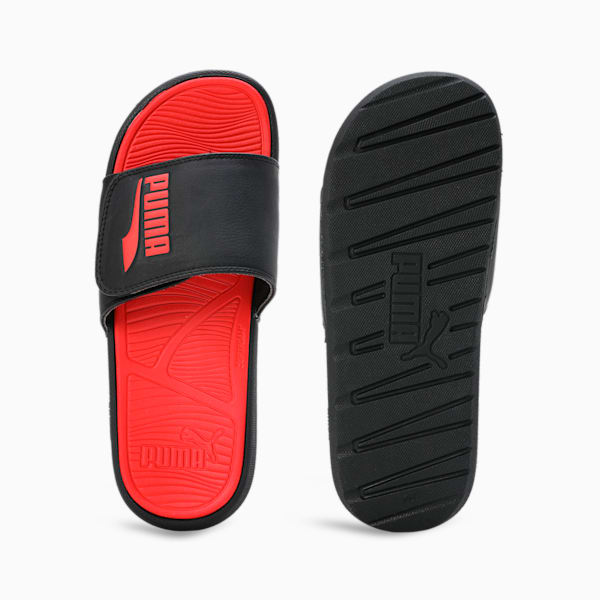 Cool Cat 2.0 V FS Slides, PUMA Black-For All Time Red, extralarge-IND