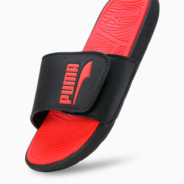 Cool Cat 2.0 V FS Slides, PUMA Black-For All Time Red, extralarge-IND