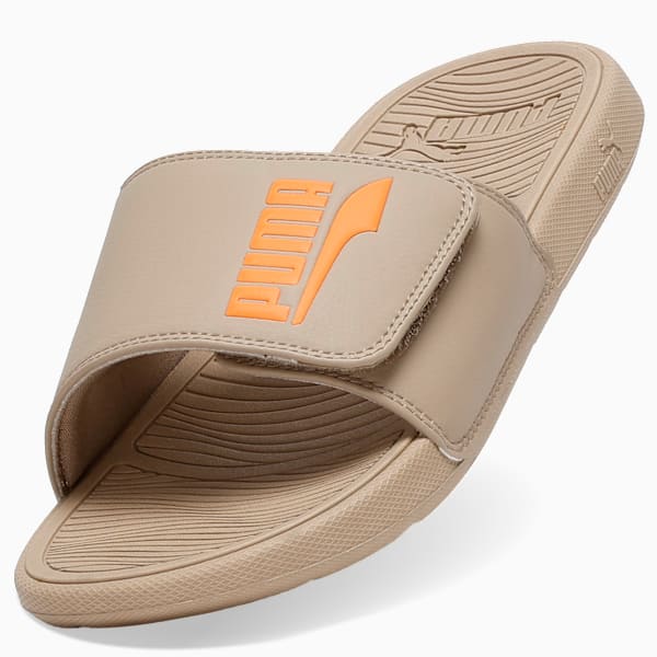 Cool Cat 2.0 FS Slides, Ice Coffee-Orange Glo, extralarge