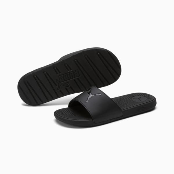 Cool Cat 2.0 Sport Slides Women, PUMA Black-PUMA Black, extralarge