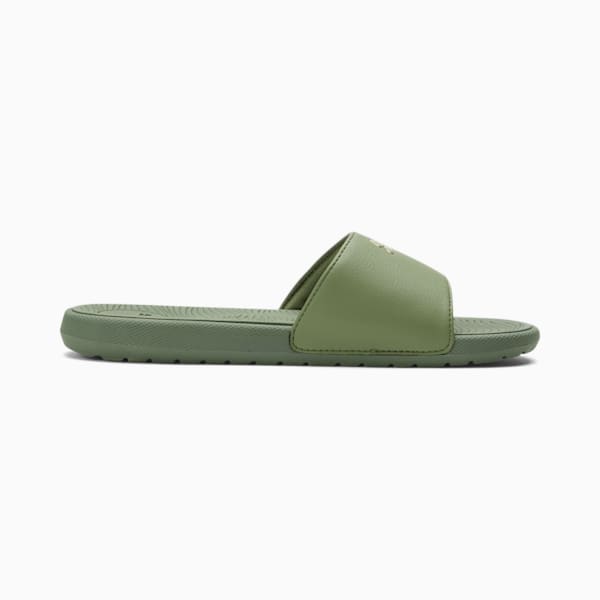 Cool Cat 2.0 Sport Women's Slides, Olivine-PUMA Gold, extralarge