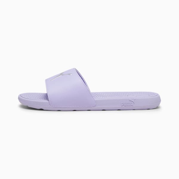 Cool Cat 2.0 Sport Women's Slides, Vivid Violet-Puma Silver, extralarge