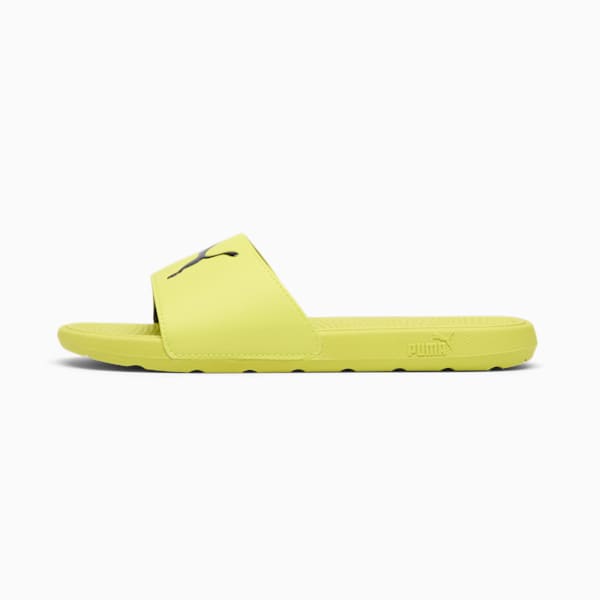 Cool Cat 2.0 Sport Women's Slides, Lime Sheen-PUMA Black, extralarge