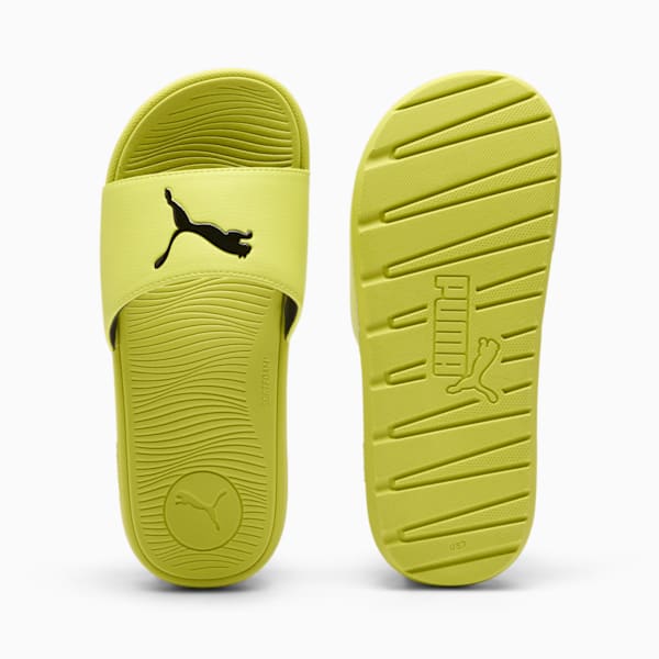 Cool Cat 2.0 Sport Women's Slides, Lime Sheen-PUMA Black, extralarge