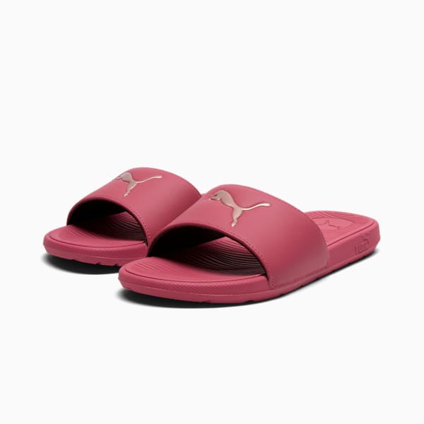 Cool Cat 2.0 Sport Women's Slides, Rose Wine-Rose Gold, extralarge